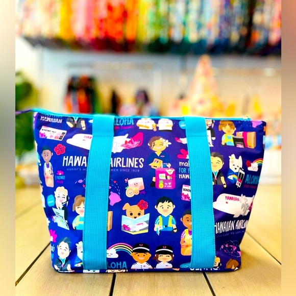 Eden In Love Handbags - Colorful Hawaiian Airlines ✈️ Cooler Bag 💜